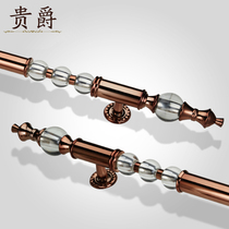 Glass door handle rose gold hotel clubhouse door crystal handle stainless steel gold handle handle