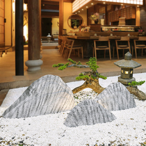 Simulation of Japanese snow wave stone slice combination landscaping courtyard dry landscape landscape resin stone ornaments garden rockery