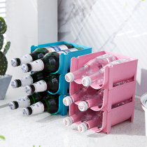 F refrigerator freezer storage rack internal refrigerated beer bottle red wine beverage storage rack kitchen space tool creation