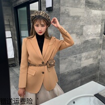 2019 autumn and winter new Korean small casual all-match clothes womens cashmere coat high-end woolen blazer