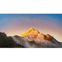 Tong Derecorded Gold Mountain Realistic Cloth Surface Oil Painting Living Room Bedroom Decoration Painting Collection Pure Hand Painting