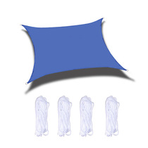 Sky-curtain rain-proof UV-proof four-corner sail polyester cloth 4 * 4 m waterproof shading sail Oxford Bunyard sunscreen
