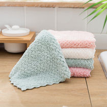 Japanese household dishwashing cloth rag Kitchen supplies Absorbent towel does not lose hair Cleaning table housework cleaning