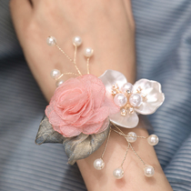 Wedding creative forest corsage Wedding bride wrist flower Bridesmaid small fresh high-end beautiful sister group hand flower