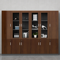 Office filing cabinet data cabinet file company office bookcase board wooden cabinet combination boss background cabinet