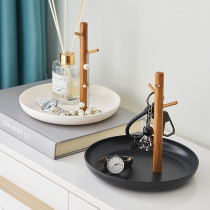 Nordic creative home hanger ornaments into the door hanging key storage rack porch adhesive hook branch storage box shoe cabinet