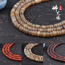 Yellow Bull Horns Buddha Beads 108 Abacus Beads Coconut Shell Septer Spacer DIY Tibetan Prayer Beads Hand Strings Beads Sepal Beads