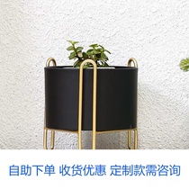 Nordic modern round multi-meat flower pot shelf Balcony Indoor Beauty Stylish Shelf Office Green potted tabletop flower shelf
