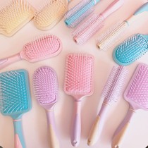 Cute pink airbag massage comb air cushion comb Student female long hair bangs curly hair comb girl heart large comb
