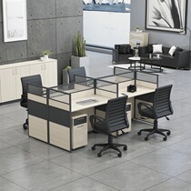 Chengdu Office Furniture Staff Table 2 4 6-person Screen Staff Table and Chair Card Seat Combination Staff Table