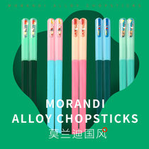 SSH Chopsticks home High face value Antibacterial and anti-high temperature resistant One-chopsticks Family Meal Chopsticks 2022 New