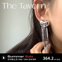 TheTavern Yvmin Design Electronic girl Pearl Y Tassel Y Heart Earrings Necklace