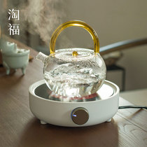 Automatic electric pottery stove tea maker small tea stove set high temperature resistant glass pot cooking teapot household kettle