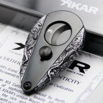 American Sika Xikar cigar shears portable Maya snow plus pliers embossed black pure steel sharp scissors
