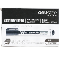 Ink whiteboard pen Deli S502 Deli whiteboard pen non-toxic stationery office supplies black blue red erasable pen