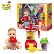 Korean Xiaodou Doll Cafe Washing Girl Juicer Pizza Shop Shop Simulation Kitchen Toys