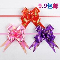50 large hand flower wedding wedding car wedding house decoration big draw flower New Car pull flower bow color ribbon ribbon wholesale