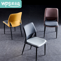 Net red light luxury dining chair ins Italian simple dining table desk chair home Nordic backrest chair stool dining chair