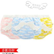 Baby learning pants Triangle bread pants Cartoon wings Pure cotton mens and womens childrens shorts Baby panties