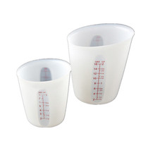 HMY Silicone Metering Cup Soft Cup Baking DIY Apparatus Metering Silicone Cup Macaron Soft Milk Cup Double Scale Cup