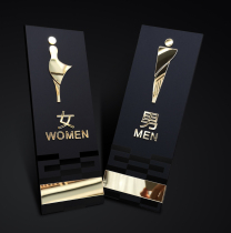 Mens and womens bathroom signs public toilet house signs toilet signs creative signs sub-personality signs