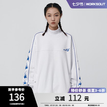 WORKSOUT (WKST) State Tide Signs Flame high neckline Cavet Hip Hop male and female hip-hop lovers Long sleeves