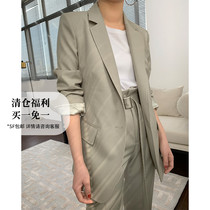 SOULKISS imported high-grade Australian wool high-definition beaded edge craft suit jacket suit women