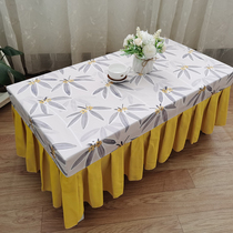 Custom coffee table cover Rectangular kindergarten table cover set Household coffee table table cloth Computer table cover dustproof tablecloth cover