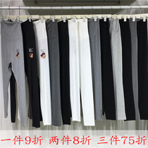 Pregnant color leggings spring and summer thin maternity pants Maternity clothing Modesto belly pants wear knitted pants outside