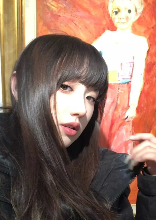 真我黑长直漫画齐刘海假发套 全真发整顶设计 自然隐形无痕贴合 长发飘逸顺滑