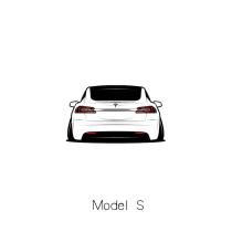 Suitable for Tesla ModelS low-lying car scratch model stickers car friends will Personalized car stickers custom HF