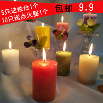 5*7 5 snowflake aromatherapy craft candle Home lighting decoration props Romantic birthday gift smoke-free cylindrical incense