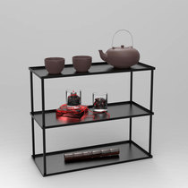 Iron art Iron Bo ancient rack Duobaoge Tea ceremony accessories Home tea room tea shed Tea set display rack Storage cabinet ornaments