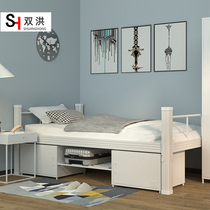 Dormitory Iron Frame Single Bed School Double Modern Simple Bed Staff Dormitory Double Steel Frame Bed Single Iron Frame Bed