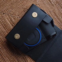 cam-in italian vegetable tanned cow leather camera containing genuine leather photographic bag Ricoh GR3GR2 black card Canon 7X3