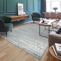 Heng private American light luxury living room carpet abstract stripes Study coffee table mat rectangular bedroom tatami ins
