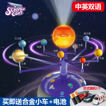 Science canned Solar System eight planets voice projector learning instrument celestial technology model childrens toys