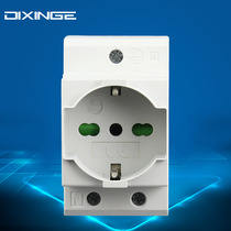 16A Deyi rail socket distribution box distribution cabinet Italian gauge 10A meaning digital power socket