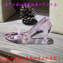 Cinderellas crystal shoes ornaments Princess sends girlfriends girlfriends wives girls birthday gifts Wedding Crafts