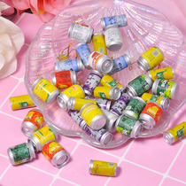 South Korea ins with the same simulation food play mini drink juice cans DIY creative phone case filling