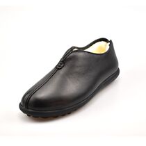 clarks Qile 20 winter pure wool leather cotton shoes low-top snow boots ethnic style cowhide mens leather shoes thickened