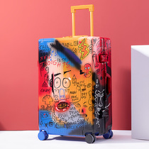 Meiya Shangtu trend luggage ins Net Red new graffiti suitcase men and women universal wheel password trolley case