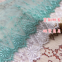 New polyester silk dress Lolita peacock green summer dress underwear mesh lace diy accessories
