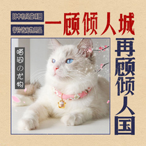 Japanese wind cat collar puppy collar find cat bell cat necklace collar with bell pet supplies