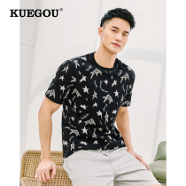 Special price] 2022 Summer 2022 new men with printed short sleeve T-shirts fashion casual men coat 55002