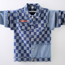Boys and Childrens New Cowboys 2022 Spring and Autumn Plastic Shirt in the Big Child Han Shirt Boy Spring Costume Tide