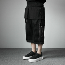 The Dirty Collection 3 0-double washed made old mesh loose stitching shorts five-point pants