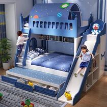 Bunk bed childrens cots a bunk bed as well as pillow boy two bunk bed double multifunctional small apartment with wardrobe