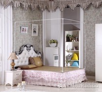 Bed-sitting mosquito net pole bracket Steel wire wrought iron paint mosquito net bracket square top bracket Accessories skeleton