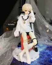 (Full 58)bjd baby clothes 4 points male doll female doll wear oversize super loose sweater necklace
